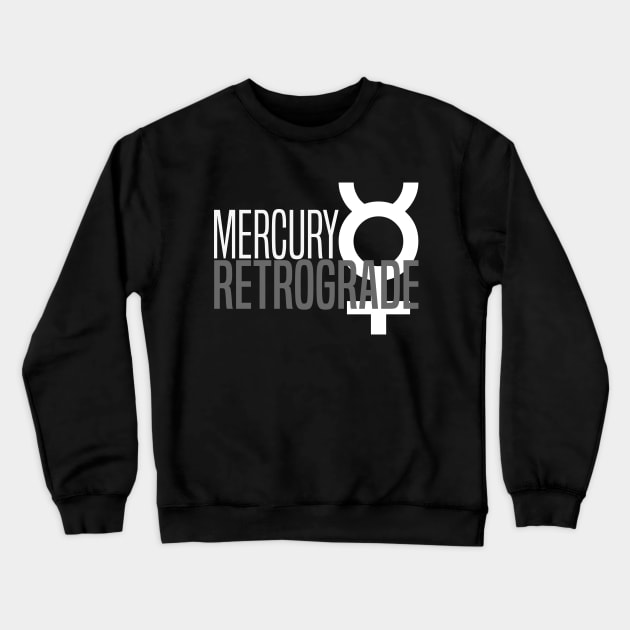 Mercury Retrograde Glyph Crewneck Sweatshirt by alienfolklore